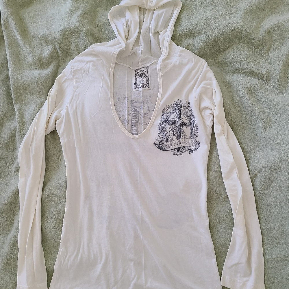 Women's Cotton hoodie screen top
